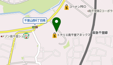 ココカラファイン トナリエ南千里アネックス店の地図画像