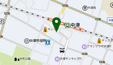 ココカラファイン サンリブ中津店の地図画像