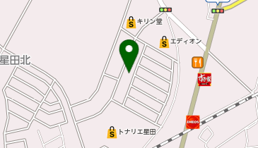 ココカラファイン トナリエ星田店の地図画像