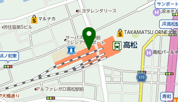 ココカラファイン 高松駅店の地図画像