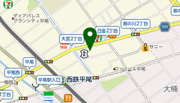 ココカラファイン 那の川店の地図画像