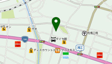 クスリ岩崎チェーン 光浅江店の地図画像