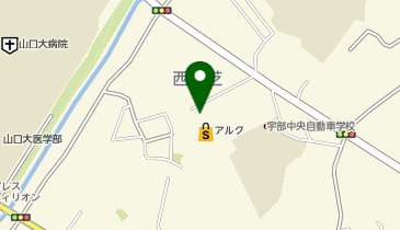 クスリ岩崎チェーン 宇部琴芝店の地図画像