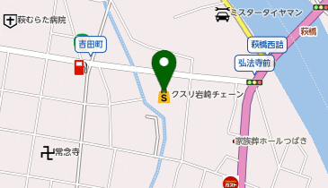 クスリ岩崎チェーン 萩土原店の地図画像