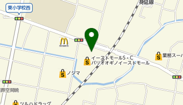 マツモトキヨシ オギノイーストモールSCバリオ店の地図画像