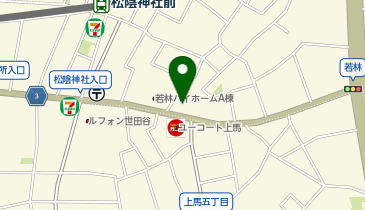 どらっぐぱぱす 若林店の地図画像