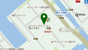どらっぐぱぱす 勝どき5丁目店の地図画像