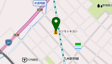 ドラッグストア マツモトキヨシ 川内店の地図画像