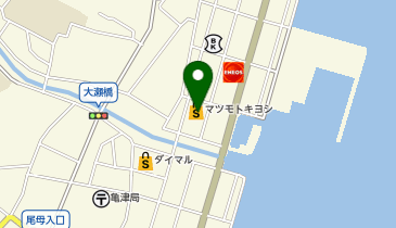 ドラッグストア マツモトキヨシ 亀津店の地図画像