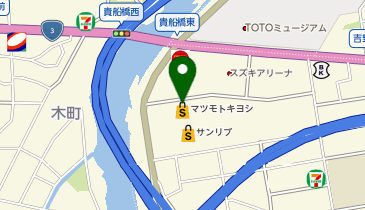 ドラッグストア マツモトキヨシ 貴船店の地図画像