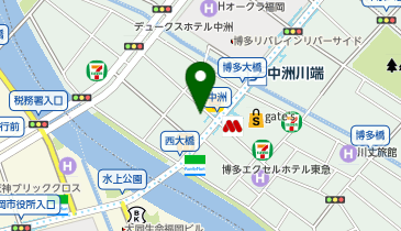 ドラッグストア マツモトキヨシ 中洲5丁目店の地図画像