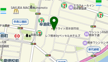 マツモトキヨシ 熊本新市街店の地図画像