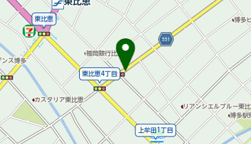 マツモトキヨシ東比恵店の地図画像