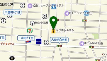マツモトキヨシ 松山大街道店の地図画像