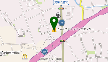 ココカラファイン+イズミヤ 昆陽店の地図画像