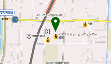ココカラファイン+イズミヤ 長岡店の地図画像