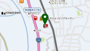 ココカラファイン+イズミヤ 多田店の地図画像