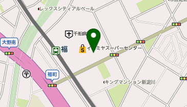 ココカラファイン+イズミヤ 福町店の地図画像