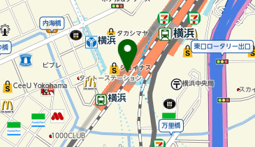 マツモトキヨシ 横浜駅南口改札店の地図画像