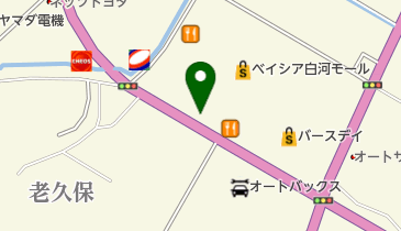 マンマチャオ白河店の地図画像