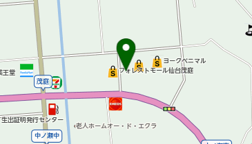 マンマチャオフォレストモール仙台茂庭店の地図画像