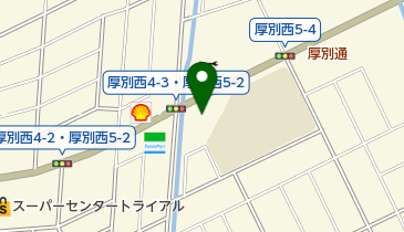 業務スーパー 厚別西店の地図画像