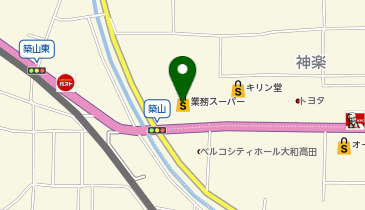 業務スーパー 大和高田店の地図画像