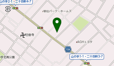 業務スーパー 二十四軒店の地図画像