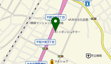 ニッポンレンタカー 大牟田駅の地図画像