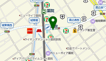 ニッポンレンタカー 薬院駅前の地図画像