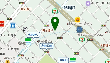 ニッポンレンタカー 博多呉服町駅の地図画像