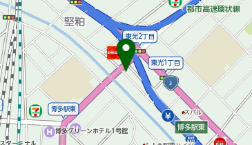 ニッポンレンタカー 博多駅新幹線東光橋の地図画像