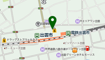 ニッポンレンタカー 出雲市駅前の地図画像