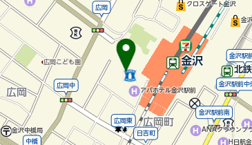 ニッポンレンタカー 金沢駅西口の地図画像