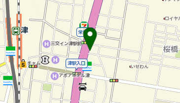 ニッポンレンタカー 津駅東口の地図画像