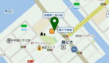 ニッポンレンタカー 勝どきの地図画像