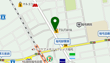 ニッポンレンタカー 稲毛駅前の地図画像