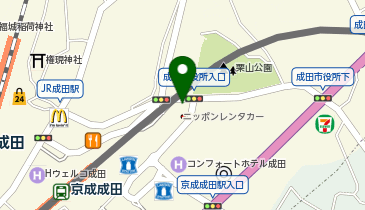 ニッポンレンタカー 成田駅前の地図画像