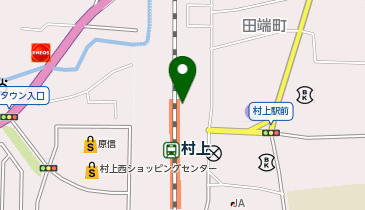 ニッポンレンタカー 村上駅前の地図画像