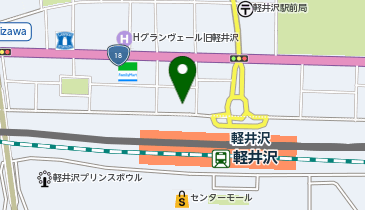 ニッポンレンタカー 軽井沢駅北口の地図画像