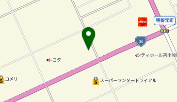 ニッポンレンタカー 苫小牧の地図画像