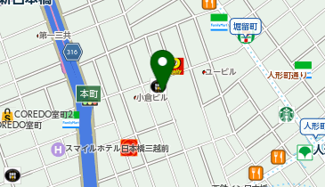 三井のカーシェアーズ リパーク日本橋小舟町第2(自転車可)の地図画像