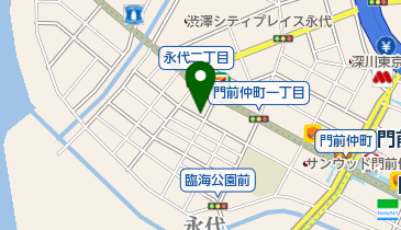 三井のカーシェアーズ リパーク永代2丁目(自転車可)の地図画像