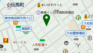 三井のカーシェアーズ リパーク日本橋富沢町第2(自転車可)の地図画像