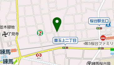 三井のカーシェアーズ リパーク桜台4丁目(自転車可)の地図画像