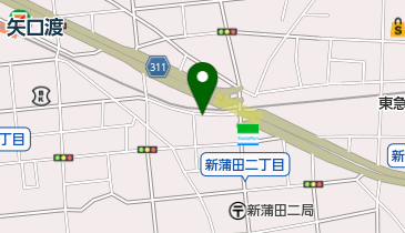 三井のカーシェアーズ リパーク新蒲田2丁目(自転車可)の地図画像