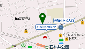 三井のカーシェアーズ 石神井公園駅前(自転車禁止)の地図画像