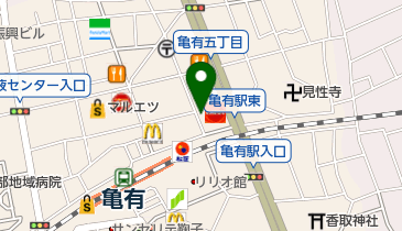 三井のカーシェアーズ リパーク亀有5丁目第5(自転車可)の地図画像