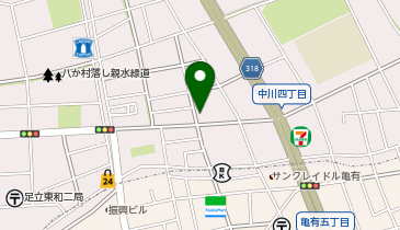 三井のカーシェアーズ リパーク足立中川4丁目(自転車可)の地図画像