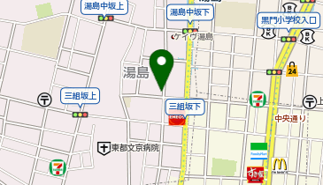 三井のカーシェアーズ リパーク湯島3丁目第3(自転車可)の地図画像